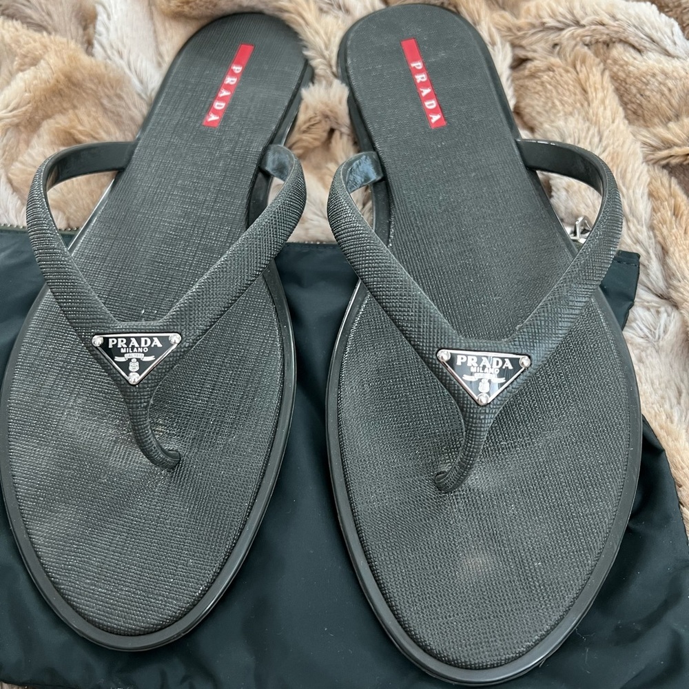 Prada Black Sandals